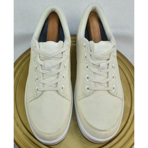 Allbirds Canvas Pacer Men's Shoes Size 12 Sneakers Natural White Blizzard Lowtop - Picture 6 of 10